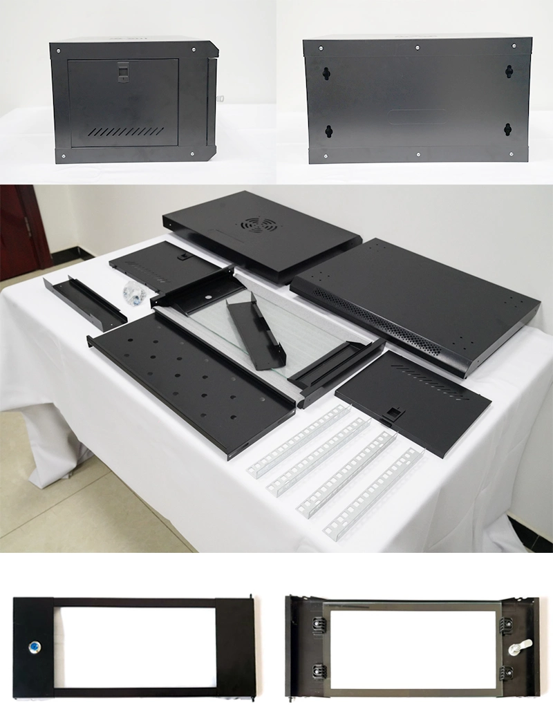 6u Combined Back Swing Wall Mounted Intelligent Network Cabinet